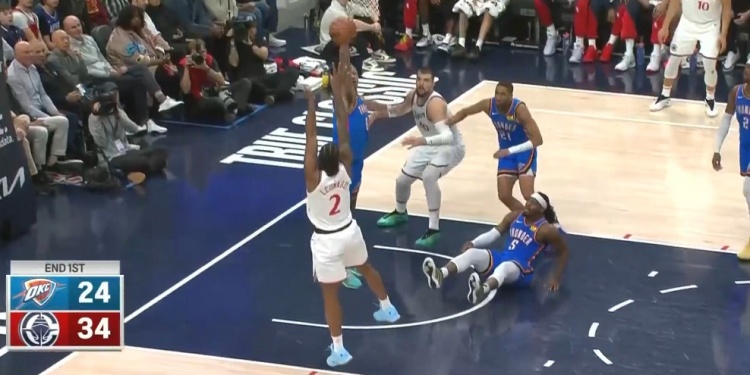 暫時(shí)壓制聯(lián)盟第一！快船首節(jié)34-24領(lǐng)先雷霆10分